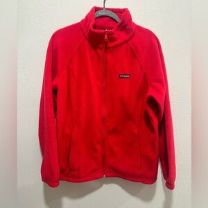 Columbia Women’s Plus Size Fleece Jacket Red